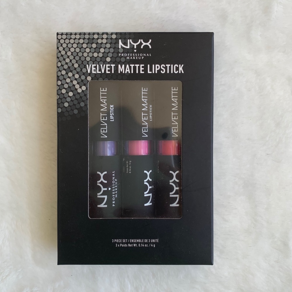 🆕 SET OF 3 nyx velvet matte lipstick